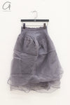 Marc Le Bihan Silk Skirt Six-layer Yarn 25930 Series French Hand-dyed MLB-25930-HUIZI GREY PURPLE